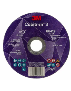 DISCO DESBASTE ACERO CUBITRON 3 125X7MM