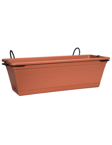 JARDINERA BALCON+BANDEJA TIERRA 40 CM