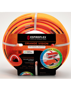 KIT MANGUERA VISION ORANGE 5/8 CON LANZA 15 M