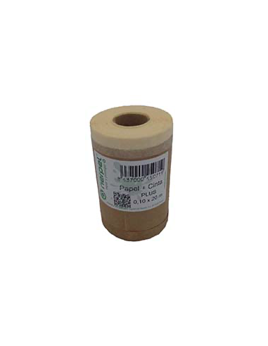 PAPEL KRAFT PLUS C/CINTA 20 M 10 CM