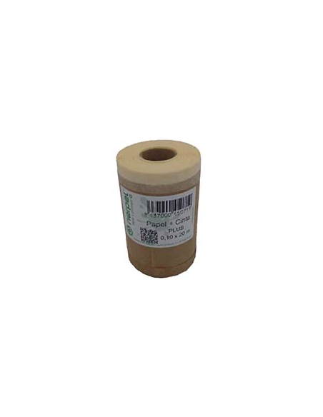 PAPEL KRAFT PLUS C/CINTA 20 M 10 CM