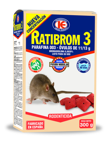 RATONICIDA PARAFINA OVULOS 300 G