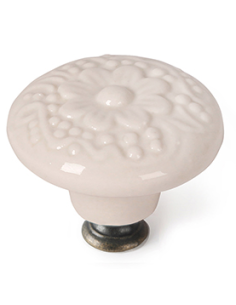 POMO PORCELANA BLANCO 44 MM