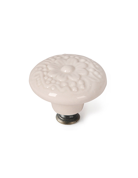 POMO PORCELANA BLANCO 44 MM