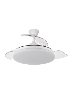 VENTILADOR TECHO CIERZO 4 ASP RETRACT BLANCO 107 CM