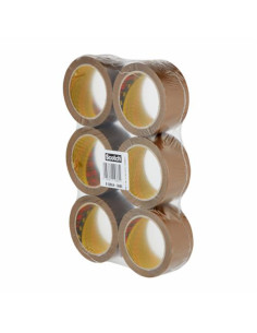CINTA EMBALAJE PACK MARRON 66MX50 MM