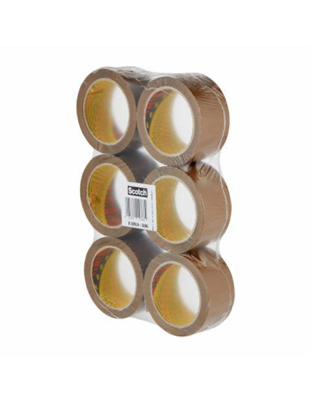 CINTA EMBALAJE PACK MARRON 66MX50 MM