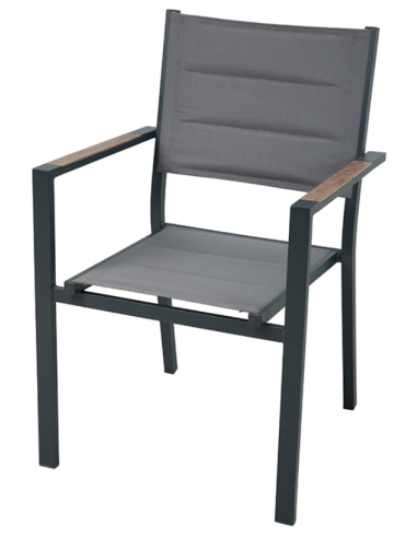 SILLON ALUM/TEXT ROMA 56.5X57.5X