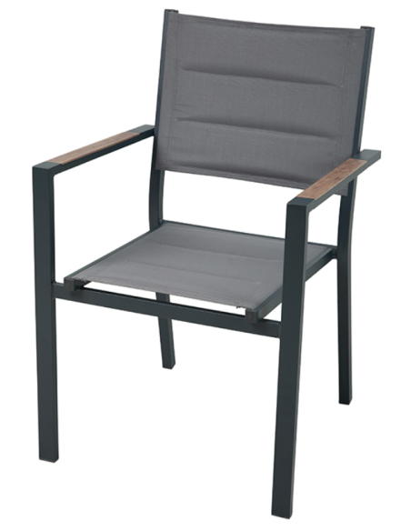 SILLON ALUM/TEXT ROMA 56.5X57.5X