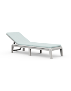 TUMBONA PP 4P MALLORCA BCO + COJIN BLUE