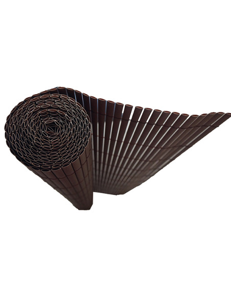 CAÑIZO PVC DOBLE MARRON 1X3 M