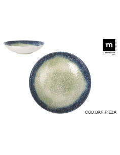 PLATO HONDO STONEWARE OLAF MONACO 21 CM