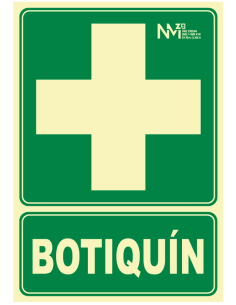 SEÑAL BOTIQUIN PVC CLASE B 320X160MM