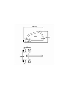 MONOMANDO DE FREGADERO MODELO TAJO 150 2