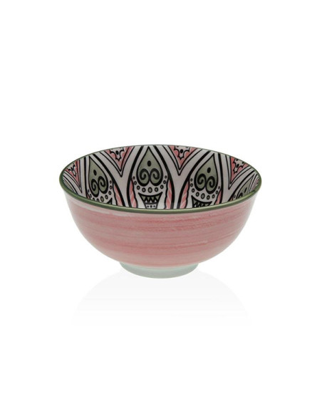BOL PORCELANA ROSA SET-6 11,5 CM