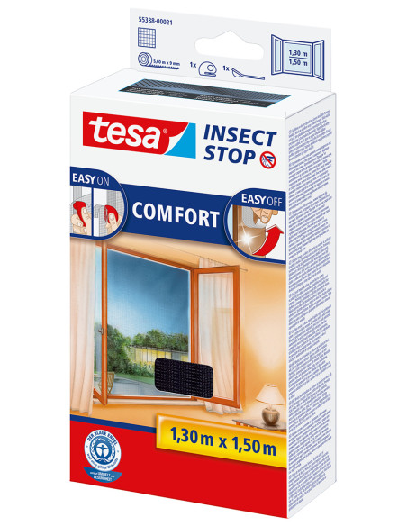 MOSQUITERA VENTANAS NEGRA 1,7X1,8 M