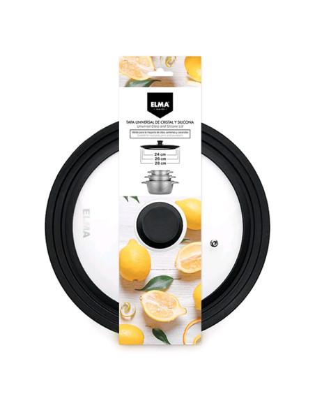 TAPA COCINA CRISTAL SILICONA 24-26-28CM