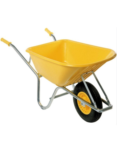 CARRETILLA POLIETILENO AMARILL 100 L