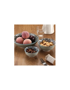 ENSALADERA PORCELANA VERDE SET-6 22,5 CM 2