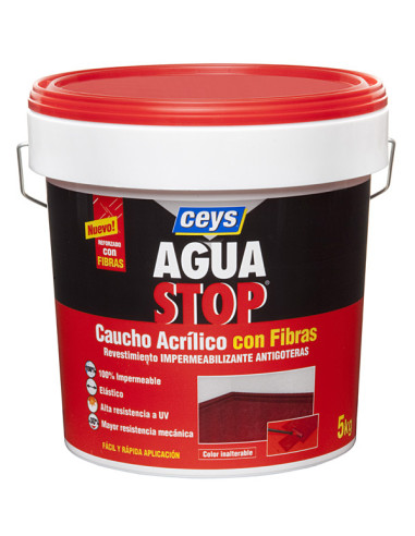 ANTIGOTERAS CAUCHO ROJO 5 KG