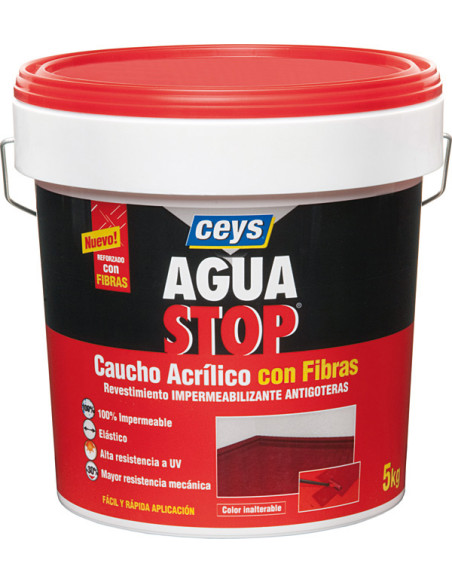 ANTIGOTERAS CAUCHO ROJO 5 KG