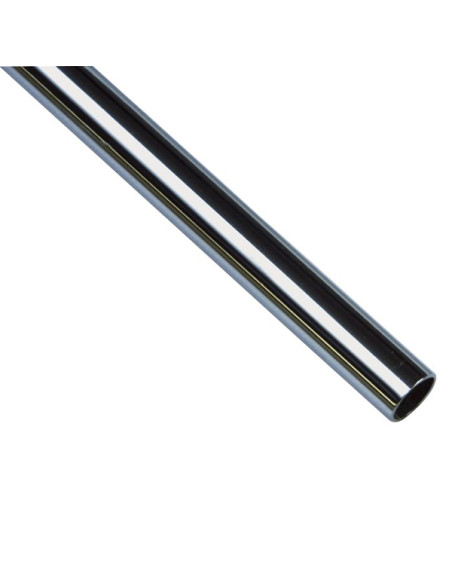 TUBO ARMARIO ACERO REDONDO LISO 2 MT 2 M