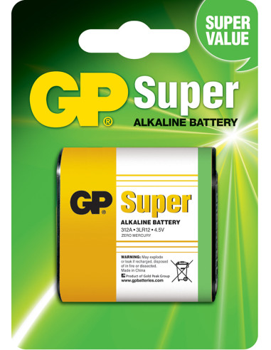 PILA ALCALINA 3LR12 BLIS 1 UDS GP 4,5 V