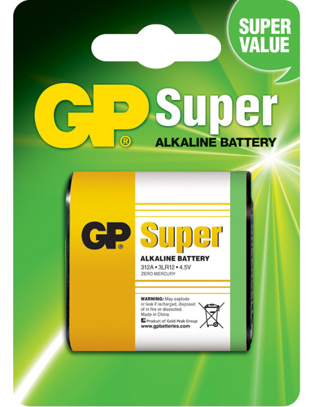 PILA ALCALINA 3LR12 BLIS 1 UDS GP 4,5 V