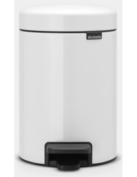 CUBO BAÑO PEDAL BLANCO NEWICON 3 L