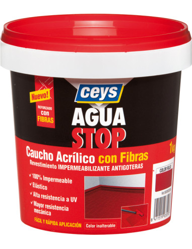 ANTIGOTERAS CAUCHO ROJO 1 KG