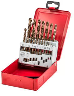 ESTUCHE 19 BROCA COBALTO HSS-G DIN338 1-10 MM