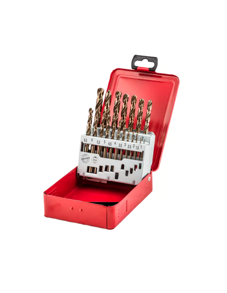 ESTUCHE 19 BROCA COBALTO HSS-G DIN338 1-10 MM