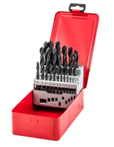 ESTUCHE 25 BROCAS METAL HSS-R DIN338 1-13 MM
