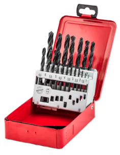 ESTUCHE 19 BROCAS METAL HSS-R DIN338 1-10 MM