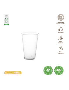 VASO PP INYECCION REUT. TRANSPARENTE B/20 400 CC