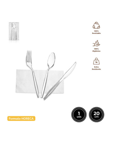 SET CUBIERTOS PS REUT. +SERVILLETA