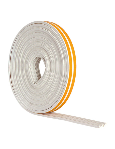 BURLETE CAUCHO BLANCO 6MX9 MM