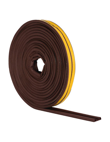 BURLETE CAUCHO TUBULAR MARRON 6MX9 MM