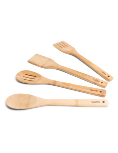 UTENSILIOS COCINA BAMBU 4 PZAS
