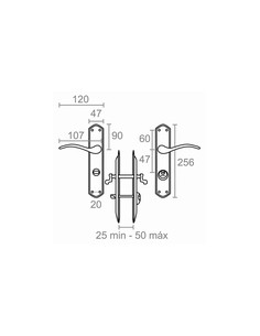 MANILLA CONDENA DCHA 202 LTD LATONADO 47 MM 2