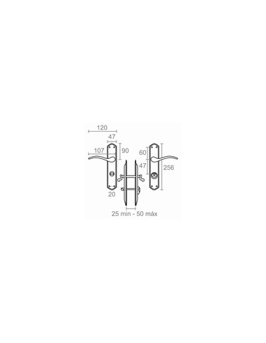 MANILLA CONDENA DCHA 202 LTD LATONADO 47 MM