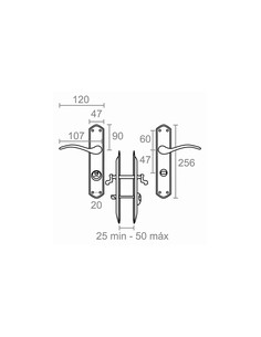 MANILLA CONDENA IZDA 202 LTD LATONADO 47 MM 2