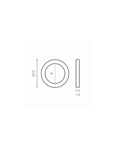 OVALILLO OV02 LATON 12X8X1,5MM 2