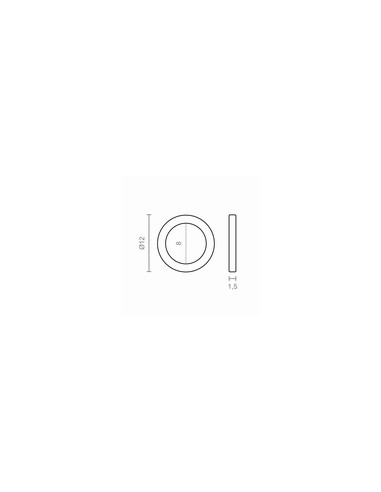 OVALILLO OV02 LATON 12X8X1,5MM