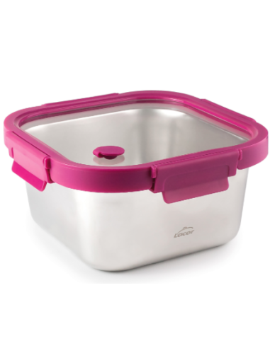 HERMETICO INOX T/CRISTAL ETERN CUADRAD 1500 ML