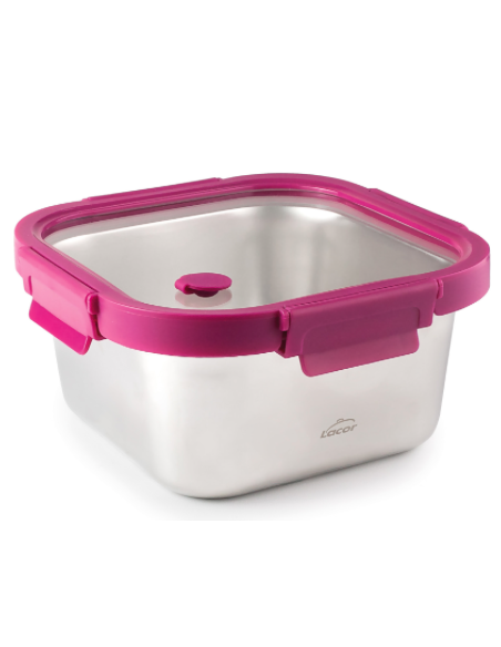 HERMETICO INOX T/CRISTAL ETERN CUADRAD 1500 ML