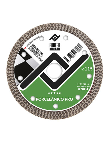 DISCO DIAMANTE PORCELANICO PRO 115X10MM