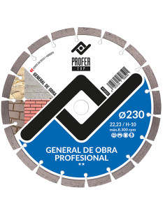 DISCO DIAMANTE GENERAL OBRA 230X10MM
