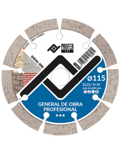 DISCO DIAMANTE GENERAL OBRA 115X10MM