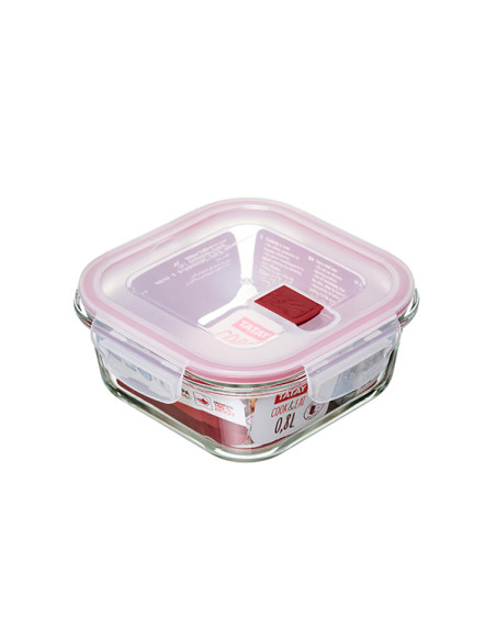 HERMETICO COOK&EAT VIDRIO CUADRADO 0,80 L